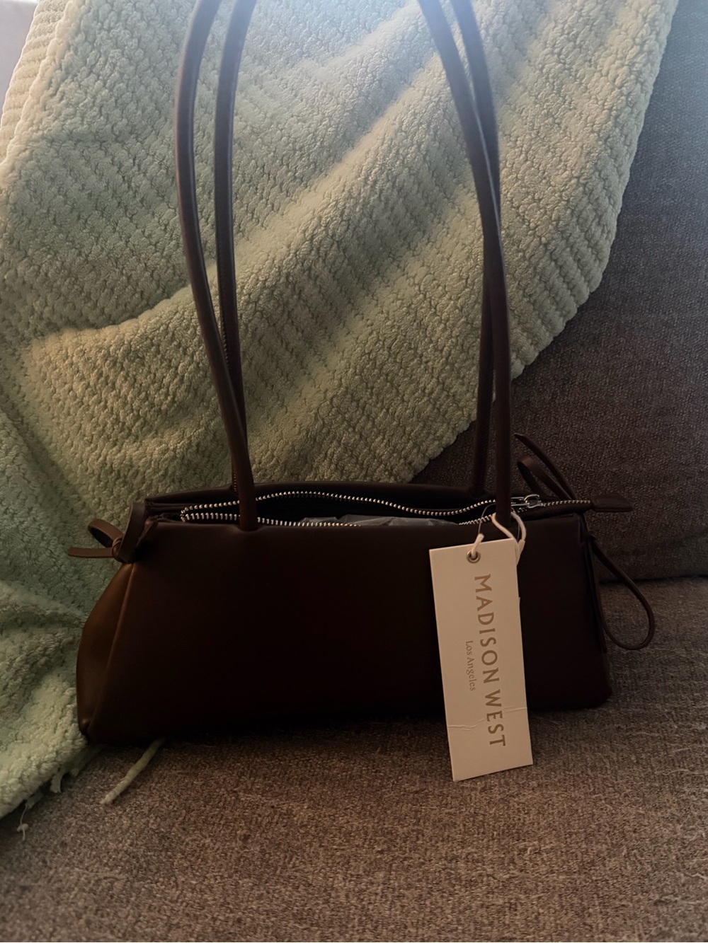 Madison West Brown Mini Shoulder Bag